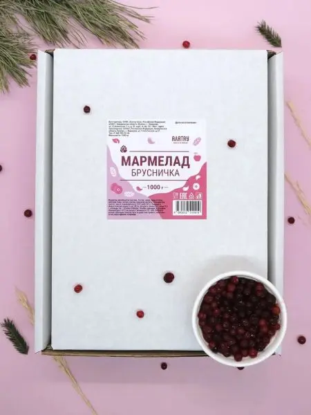 Мармелад ягодный Брусничка, 1кг Мармелад ягодный Брусничка, 1кг